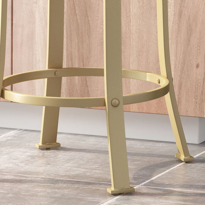 Modern Industrial Counter Stool Set With Swivel Function
