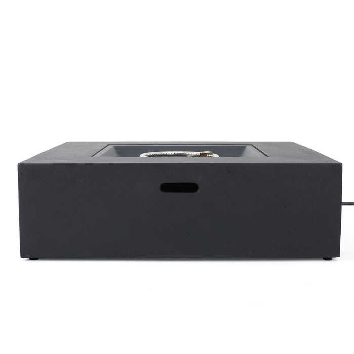 Modern 50,000 Btu Square Fire Table With Propane Tank