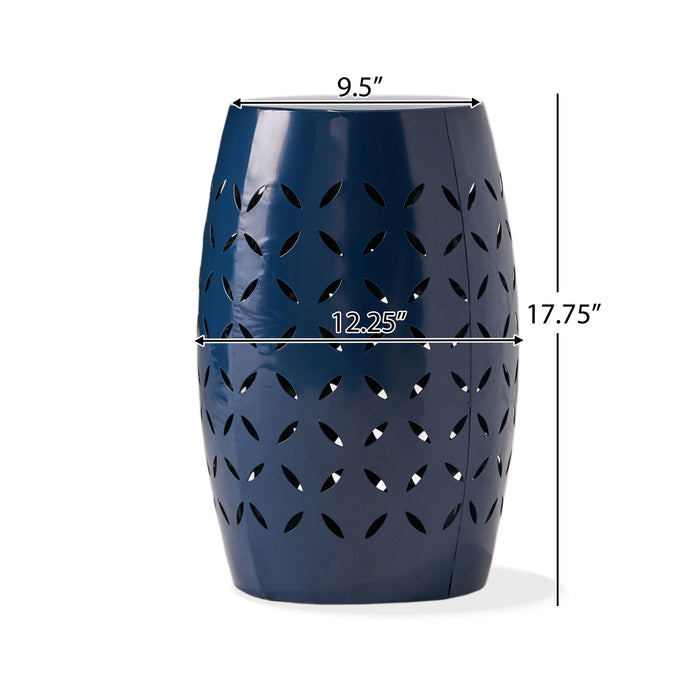 12" Outdoor Lace Cut Side Table