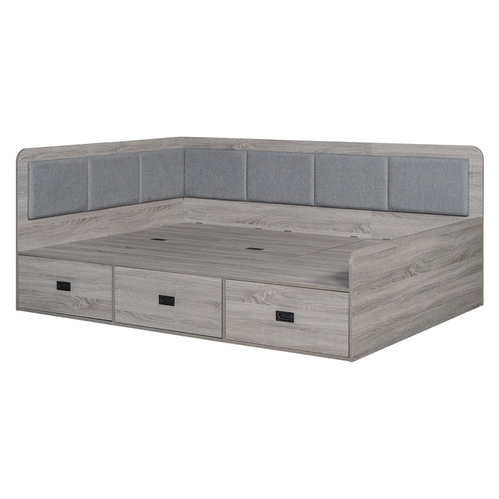 Daybed With 3 Drawers And 3 Storage Compartments