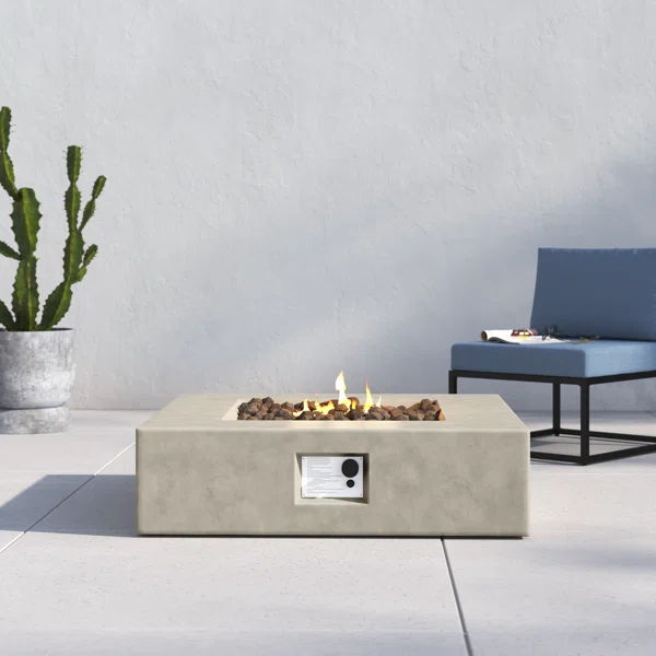 Streamlined Aesthetic Outdoor Fire Pit Table