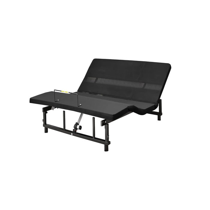 Adjustable Bed Base Frame Queen With Head And Foot Incline Wireless Remote - Antique Black