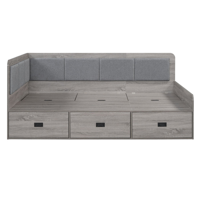 Daybed With 3 Drawers And 3 Storage Compartments