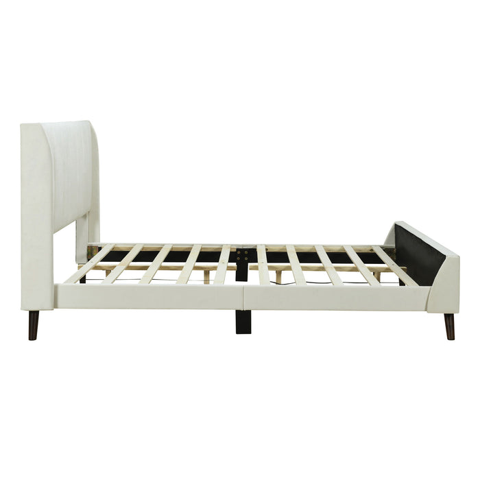 Upholstered Platform Bed Velvet
