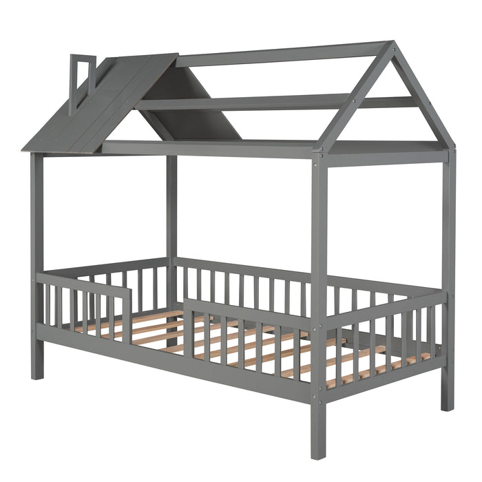 House Bed With Fence