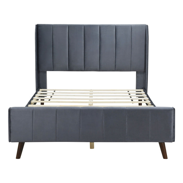 Upholstered Platform Bed Velvet