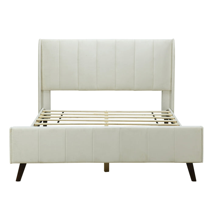 Upholstered Platform Bed Velvet