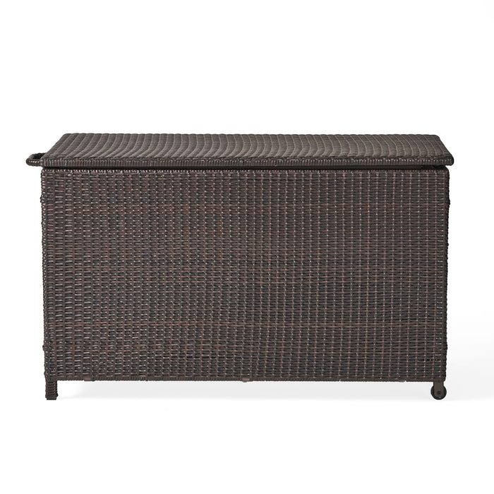 Blake - Wicker Cushion Box - Brown Multi