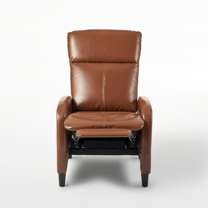 Wide Push Back Standard Recliner - Hazelnut